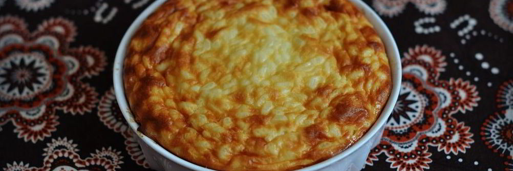 Творожно рисовая запеканка