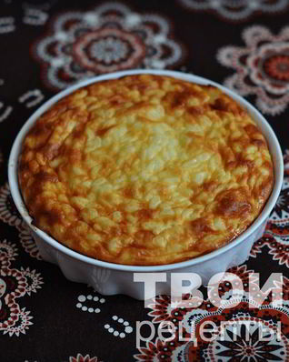 Творожно рисовая запеканка