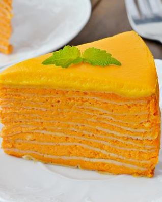 Тыквенная запеканка с блинами