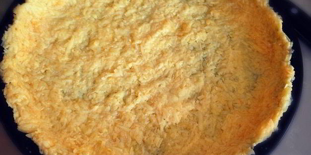 тыквенная запеканка со спаржей, с сырной корочкой и колбаской из индейки