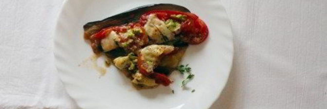 Запеканка из баклажанов и сулугуни