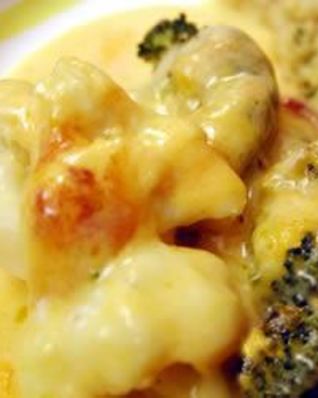 Запеканка из брокколи и цветной капусты