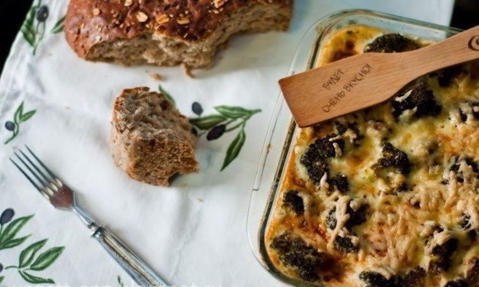 Рецепт запеканка из брокколи под сырной корочкой