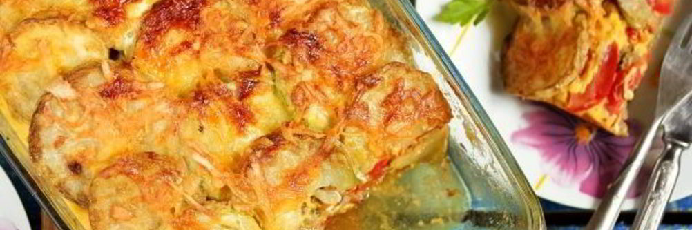 Запеканка из кабачков с фаршем