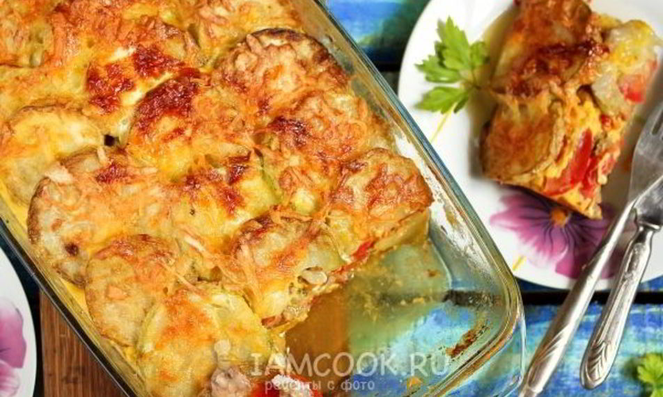Рецепт запеканка из кабачков с фаршем