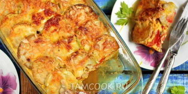 запеканка из кабачков с фаршем