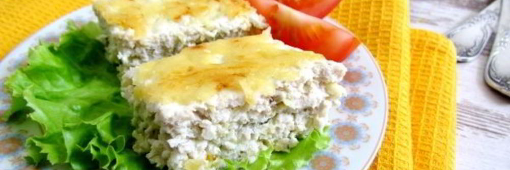 Запеканка из кабачков с курицей
