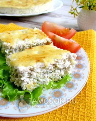 Запеканка из кабачков с курицей