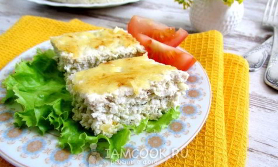 Рецепт запеканка из кабачков с курицей