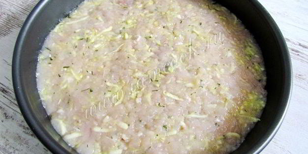 запеканка из кабачков с курицей