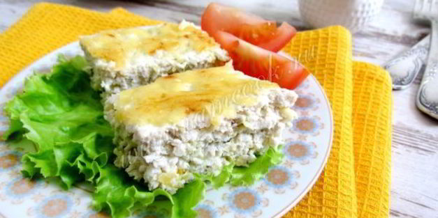 запеканка из кабачков с курицей