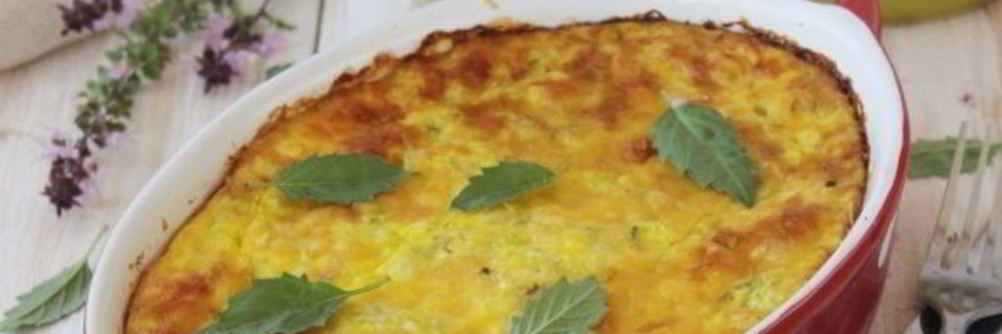 Запеканка из кабачков с рисом