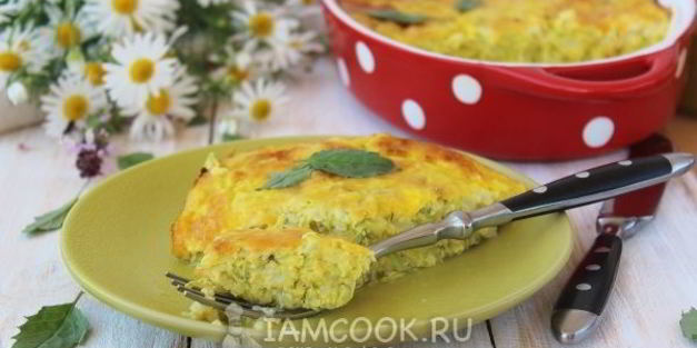 запеканка из кабачков с рисом