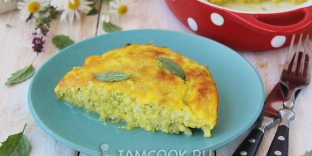 запеканка из кабачков с рисом