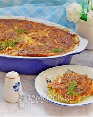 Запеканка из кабачков с творогом