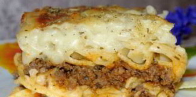 запеканка из макарон под соусом бешамель