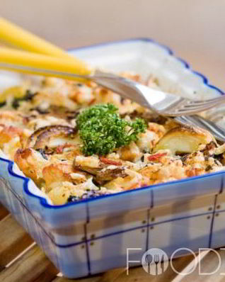 Запеканка из пельменей