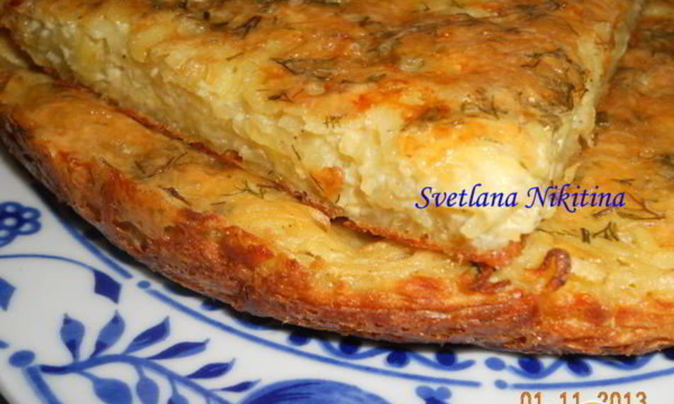 Рецепт запеканка из тертого картофеля с сыром