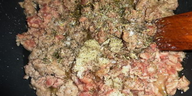 запеканка из тыквы с фаршем