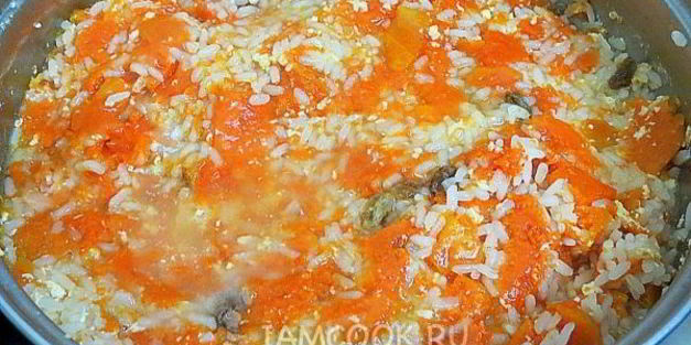 запеканка из тыквы с рисом