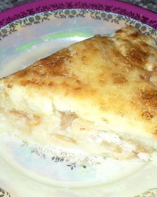 Запеканка из вареного картофеля