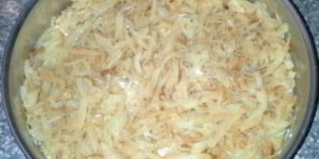 запеканка из вареного картофеля