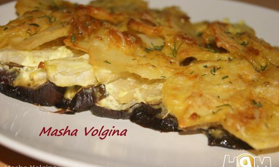 Рецепт запеканка овощная с чесночком и сметаной