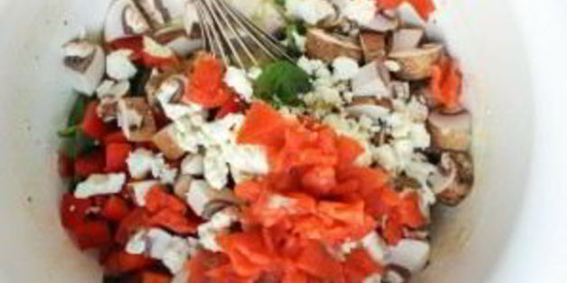 запеканка с лососем