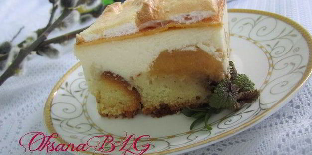 запеканка с персиками