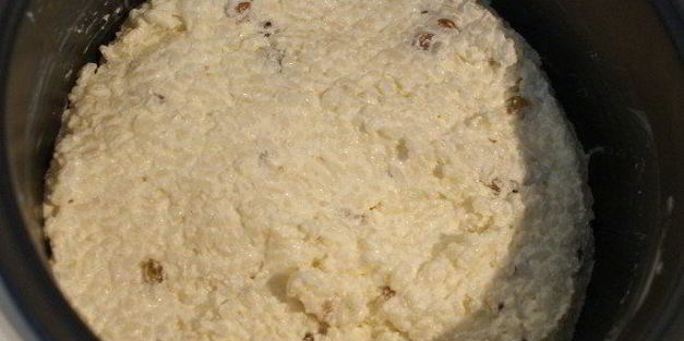 запеканка с рисом и творогом в мультиварке