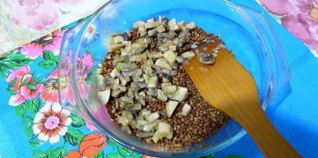 запеканка с шампиньонами