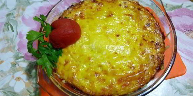 запеканка с шампиньонами