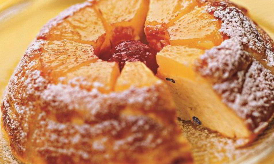 Рецепт запеканка творожная с ананасом