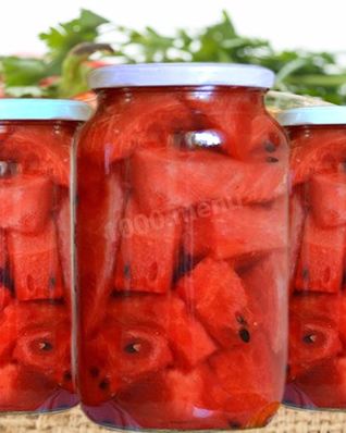 Арбузы в банках на зиму острые