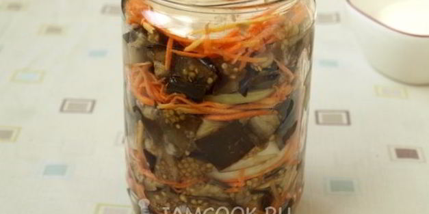 баклажаны с морковью на зиму