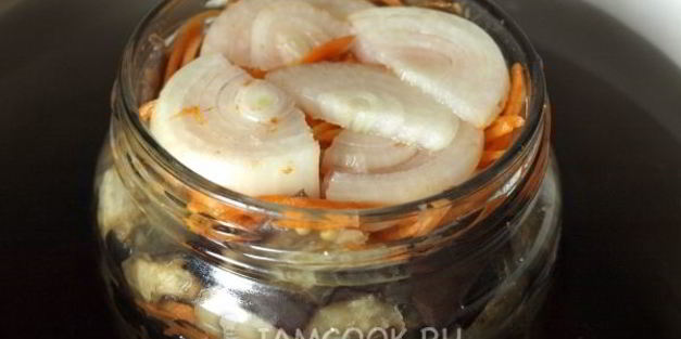 баклажаны с морковью на зиму