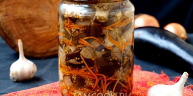 баклажаны с морковью на зиму