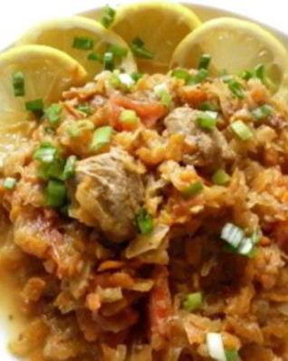 Бигус по-польски с мясом и квашеной капустой
