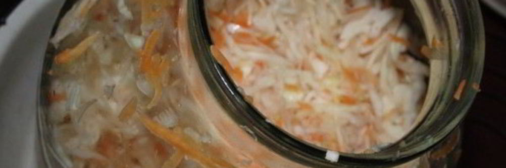 Быстрая квашеная капуста