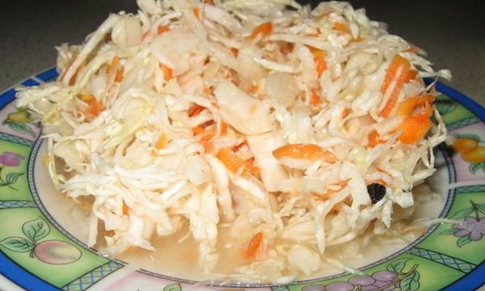 Рецепт домашняя квашеная капуста с морковью