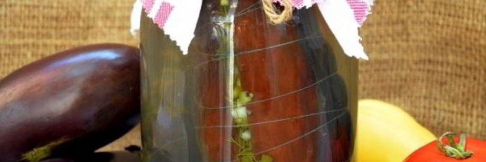 Фаршированные баклажаны на зиму