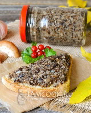 Икра из опят с чесноком на зиму