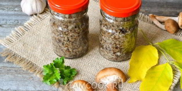 икра из опят с чесноком на зиму