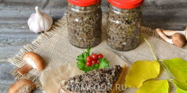 икра из опят с чесноком на зиму