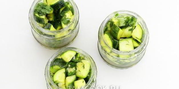 кабачки горячей консервации