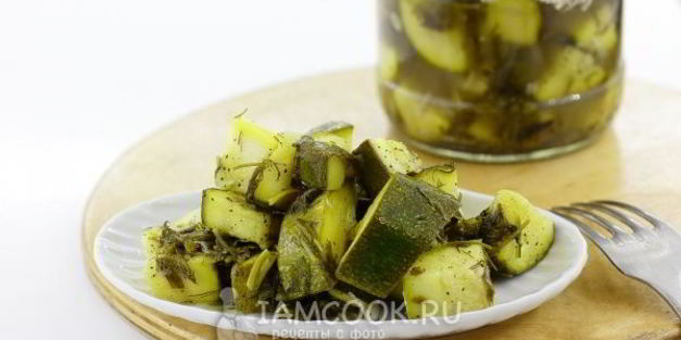 кабачки горячей консервации