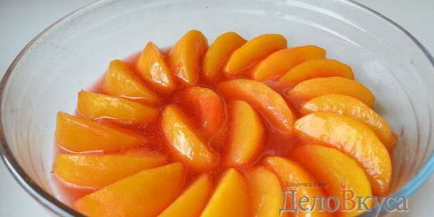 карамелизированные персики для начинки