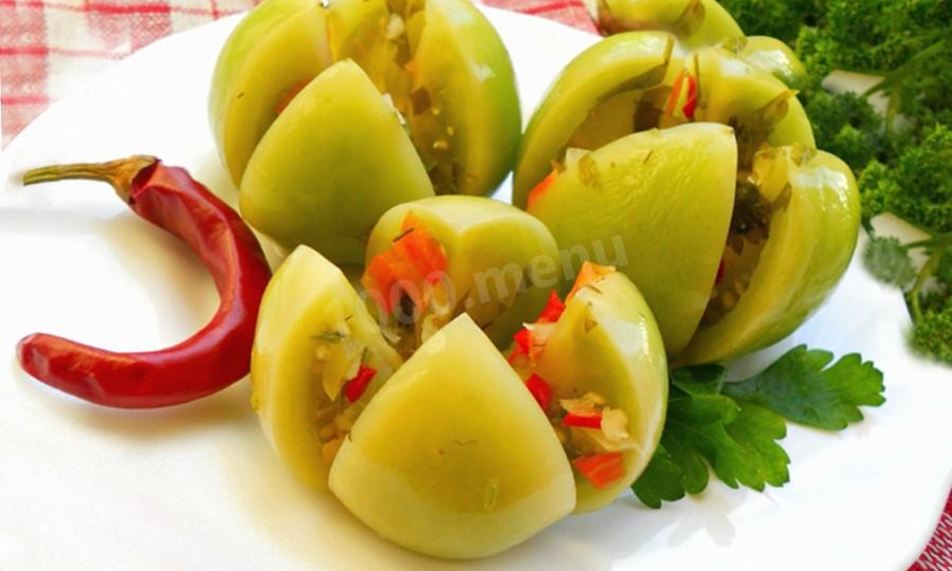 Рецепт квашеные зеленые помидоры в кастрюле