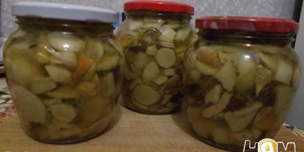 белые грибы маринованные