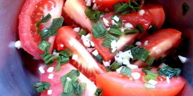 быстрые маринованные томаты и перцы